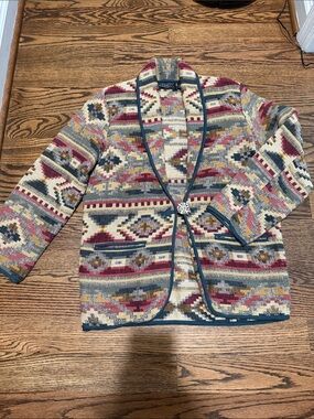 New Identity Tapestry Western Blazer Jacket S